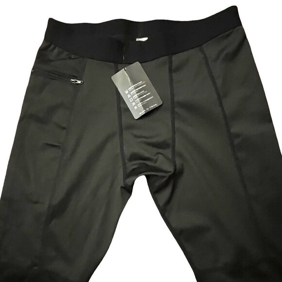 NIKSA Mens Compression Pants Workout Base Layer Large Black Cool Dry NWT - Picture 5 of 16